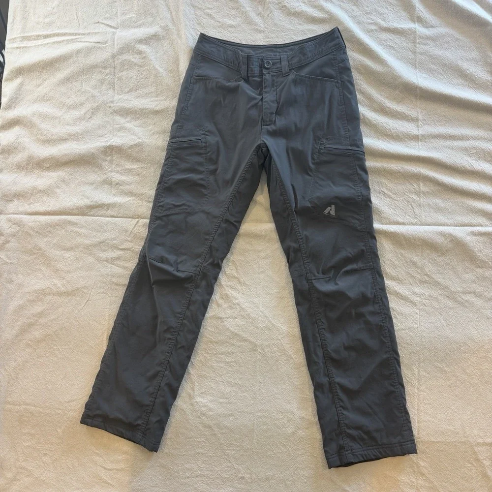 Eddie Bauer Men's 30x32 First Ascent Fleece Lined Guide Pro Pants Gray Hiking